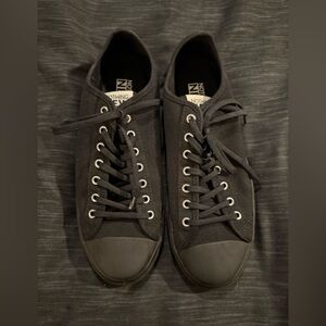 Nothing New Black Canvas Sneakers
